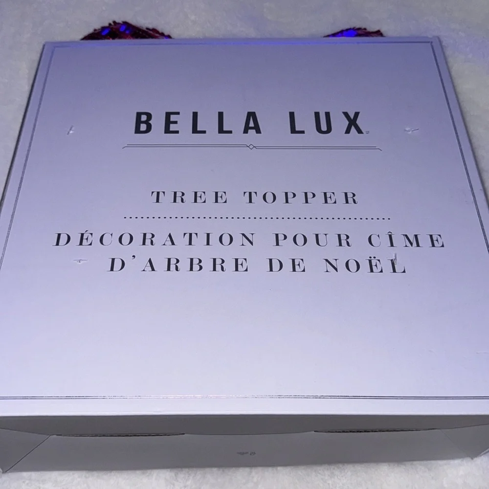 Bella Lux Bow Tree Topper PINK
